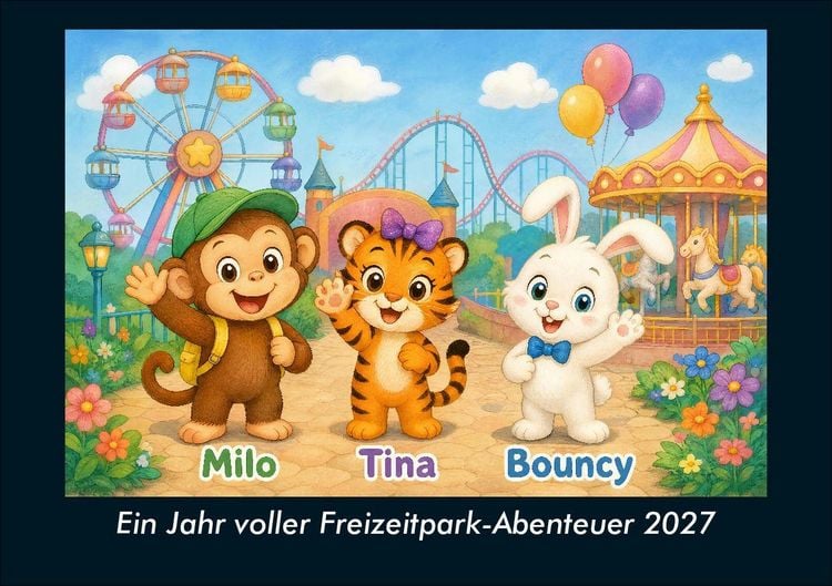 Produktbild: Ein Jahr voller Freizeitpark-Abenteuer 2027 Fotokalender DIN A5