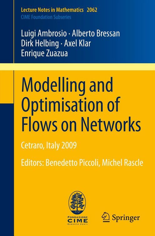 Produktbild: Modelling and Optimisation of Flows on Networks