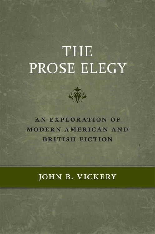 Produktbild: The Prose Elegy