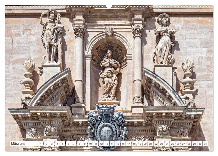 Produktbild: Sizilien - Sp&auml;tbarocke Pracht im Val di Noto (Wandkalender 2026 DIN A2 quer), CALVENDO Monatskalender