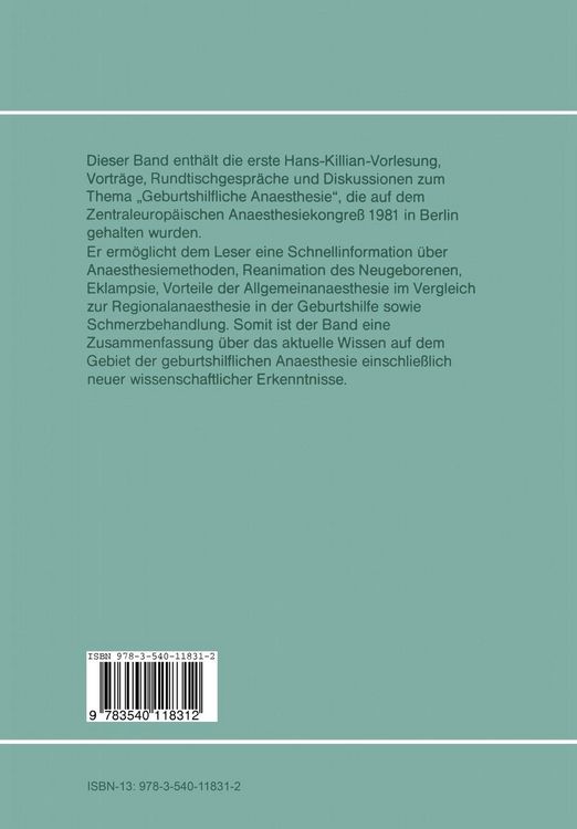 Produktbild: Der Anaesthesist in der Geburtshilfe