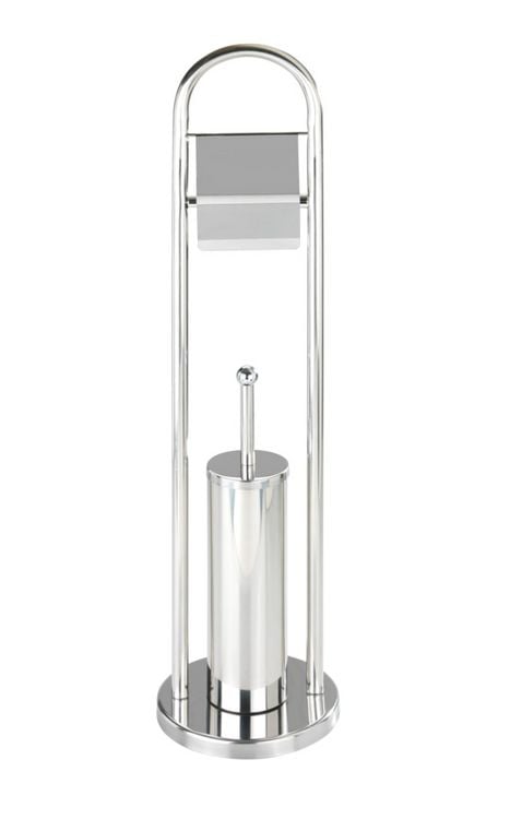 Produktbild: Exclusiv Stand WC-Garnitur Mod. Vasto Edelstahl, rostfrei