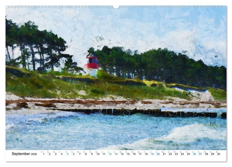 Produktbild: Hiddensee - Malerische Insel der Ostsee (hochwertiger Premium Wandkalender 2026 DIN A2 quer), Kunstdruck in Hochglanz