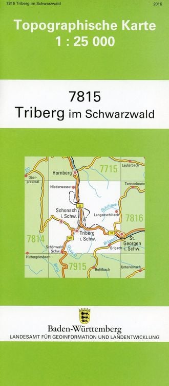 Produktbild: Triberg im Schwarzwald 1 : 25 000