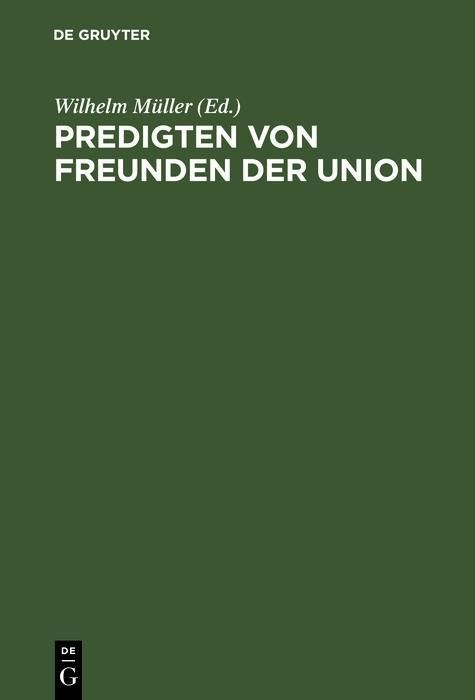 Produktbild: Predigten von Freunden der Union