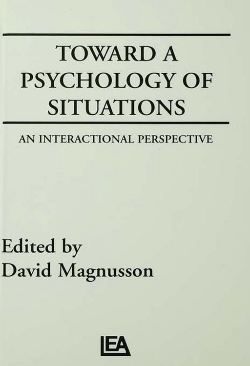 Produktbild: Toward A Psychology of Situations
