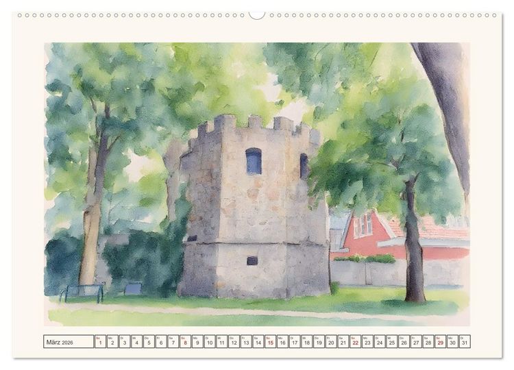 Produktbild: Von S&uuml;d nach Nord durch's Emsland (hochwertiger Premium Wandkalender 2026 DIN A2 quer), Kunstdruck in Hochglanz