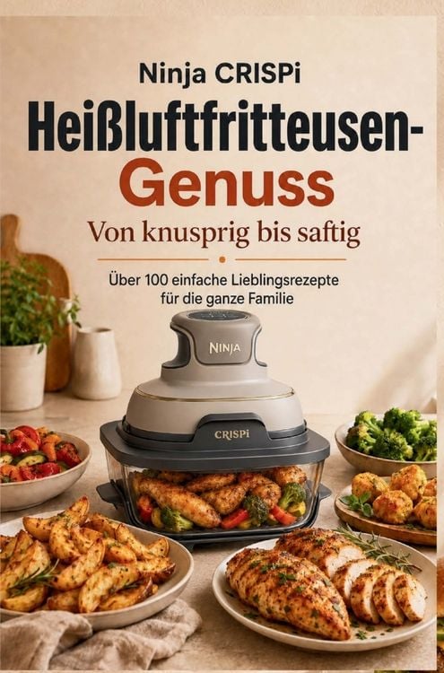 Produktbild: Ninja CRISPi Hei&szlig;luftfritteusen-Genuss: Von knusprig bis saftig: &Uuml;ber 100 einfache Lieblingsrezepte f&uuml;r die ganze Familie