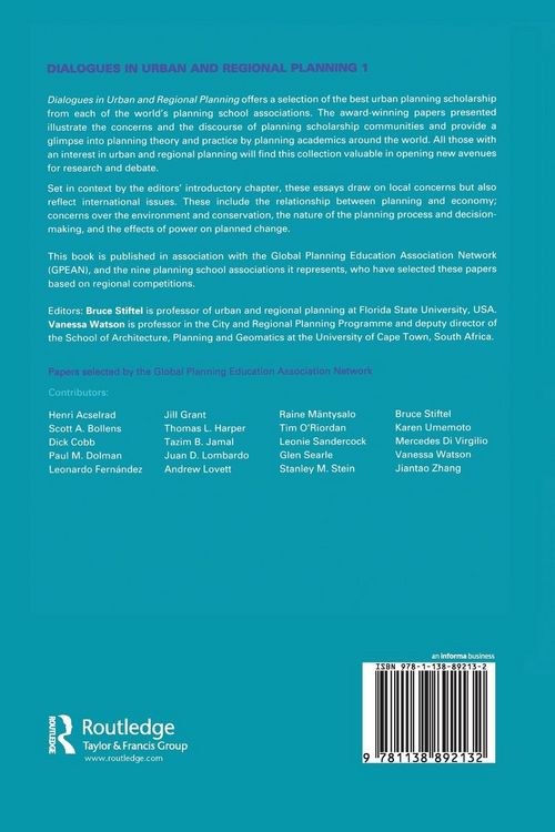 Produktbild: Dialogues in Urban and Regional Planning