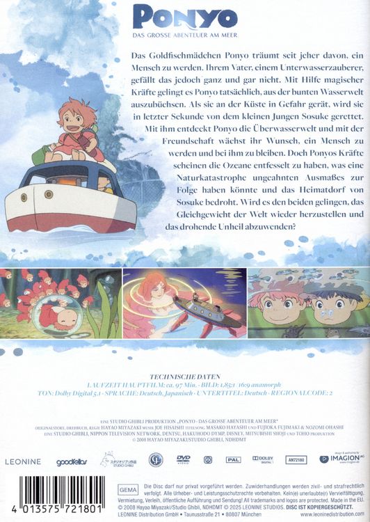 Ponyo - Das grosse Abenteuer am Meer - White Edition