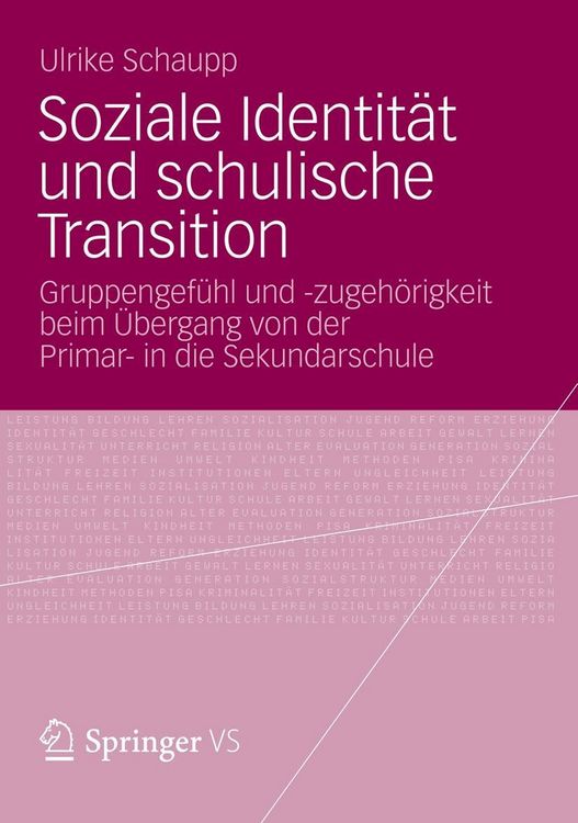 Produktbild: Soziale Identit&auml;t und schulische Transition