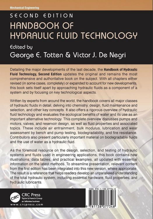 Produktbild: Handbook of Hydraulic Fluid Technology, Second Edition