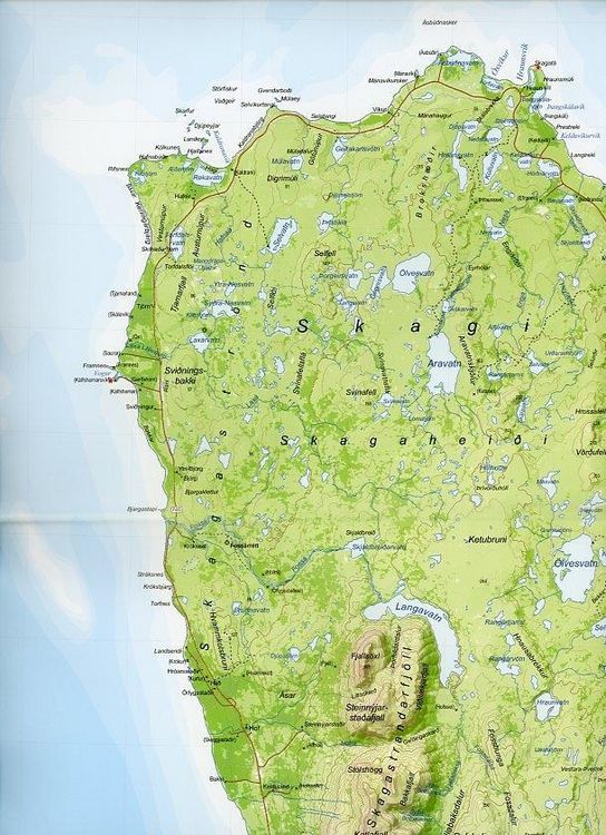 Produktbild: Island Atlaskort 09 Skagi 1:100.000