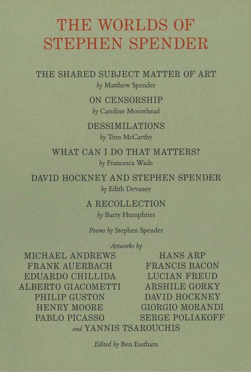 Produktbild: Spender, M: Worlds of Stephen Spender: I think continually o
