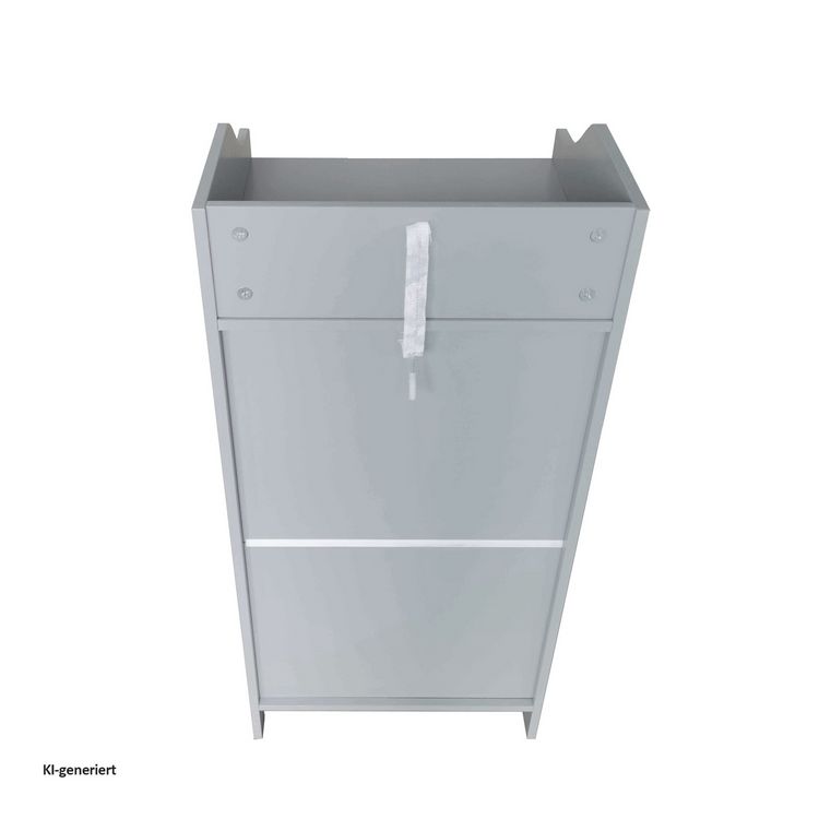 Produktbild: HTI-Living Badezimmerschrank mit Ablagen und T&uuml;ren Grau 41 x 85,5 x 36,5 cm