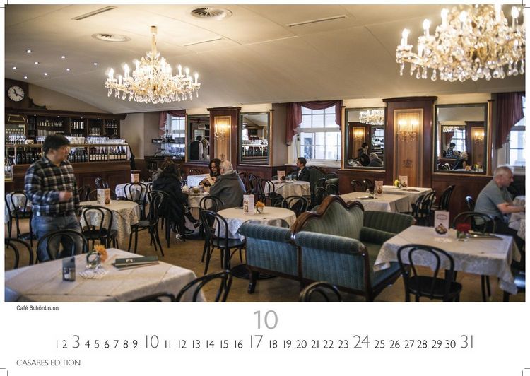 Produktbild: Wiener Caf&eacute;haus Kultur Kalender 2027 &ndash; Wandkalender | Fotokalender| &Ouml;sterreich Kalender | Alpenl&auml;nder 35x50cm Grosses Format | Historische & Kulturelle Kaffeehaus Motive | . & Geschenkidee