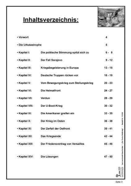 Produktbild: Lernwerkstatt Erster Weltkrieg - "Stellungskrieg"