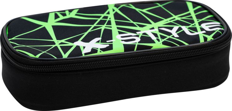 Produktbild: EBERHARD FABER Jumbo Schlamperbox schwarz/neongr&uuml;n 21,5x6x10,5cm