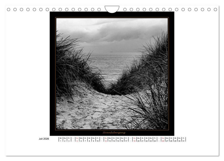 Produktbild: Wangerooge in Fine Art (Wandkalender 2026 DIN A4 quer), CALVENDO Monatskalender