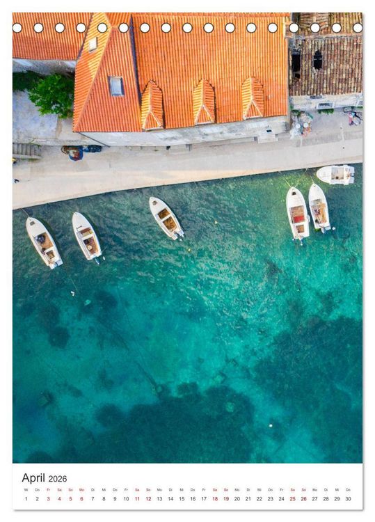Produktbild: Kroatien - Eine Reise in das wundersch&ouml;ne Land. (Tischkalender 2026 DIN A5 hoch), CALVENDO Monatskalender