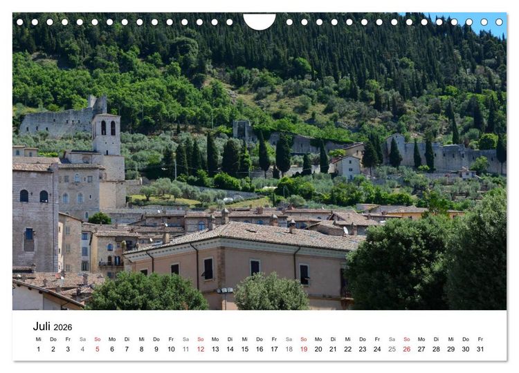 Produktbild: Gubbio - die mittelalterliche Stadt in Umbrien (Wandkalender 2026 DIN A4 quer), CALVENDO Monatskalender