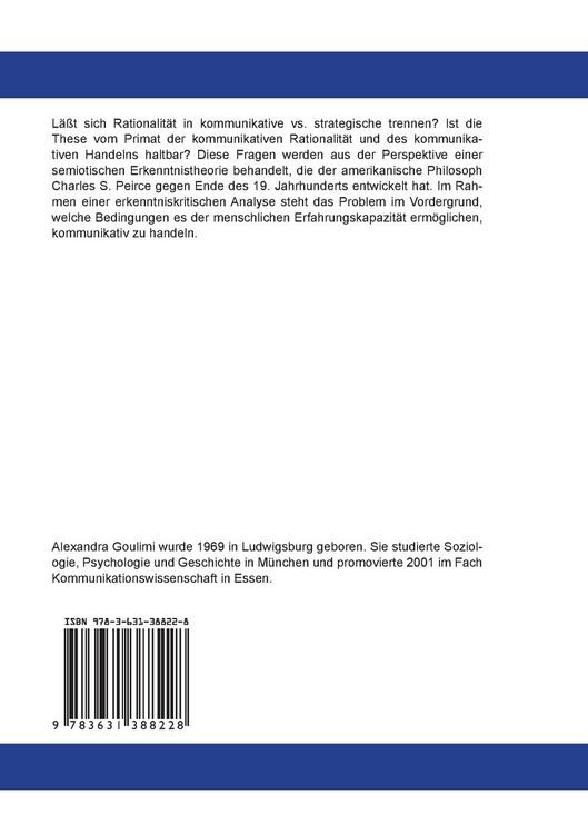 Produktbild: Kommunikatives Handeln als semiotischer Proze&szlig;