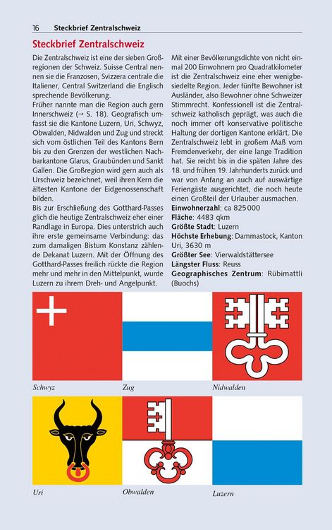 Produktbild: TRESCHER Reisef&uuml;hrer Zentralschweiz