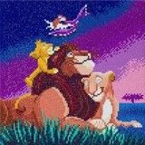 Produktbild: Craft Buddy CAK-DNY701M - Crystal Art, Lion King Family, Kit, Bild, 30 x 30 cm cm