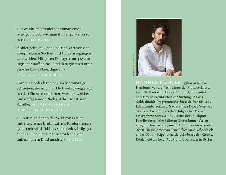 Produktbild: Zehn Bilder einer Liebe