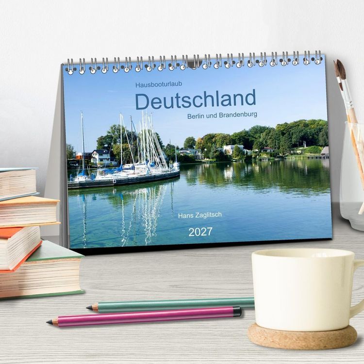 Produktbild: Hausbooturlaub Deutschland - Berlin und Brandenburg (Tischkalender 2027 DIN A5 quer), CALVENDO Monatskalender