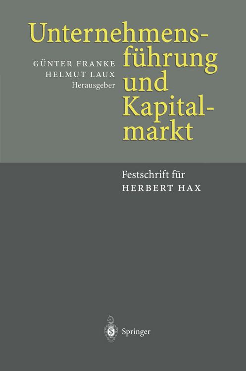Produktbild: Unternehmensf&uuml;hrung und Kapitalmarkt