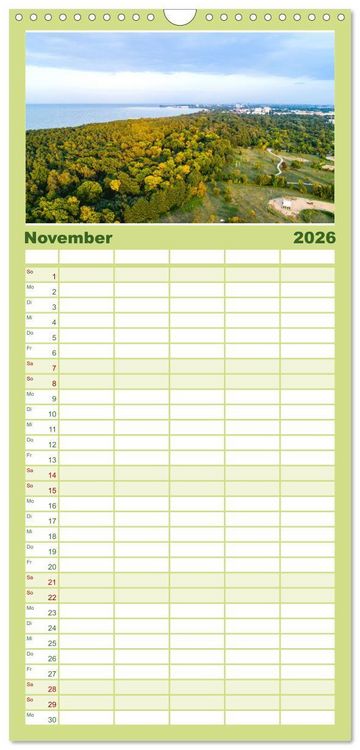 Produktbild: Familienplaner 2026 - Danzig - Die goldene Stadt an der Ostsee. mit 5 Spalten (Wandkalender, 21 x 45 cm) CALVENDO