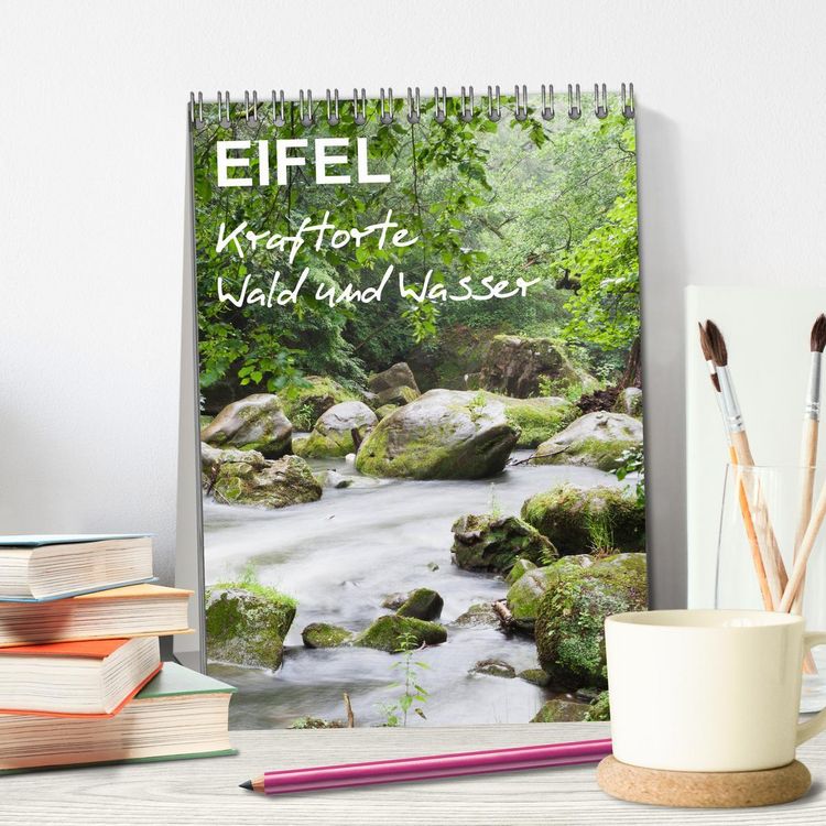 Produktbild: EIFEL - Kraftorte Wald und Wasser (Tischkalender 2026 DIN A5 hoch), CALVENDO Monatskalender