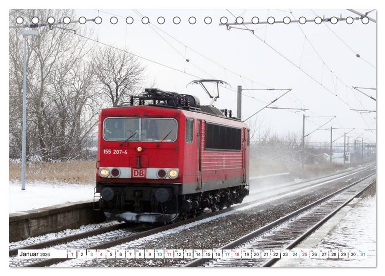 Produktbild: Die Baureihe 250 - Reichsbahnlok in DB-Diensten (Tischkalender 2026 DIN A5 quer), CALVENDO Monatskalender
