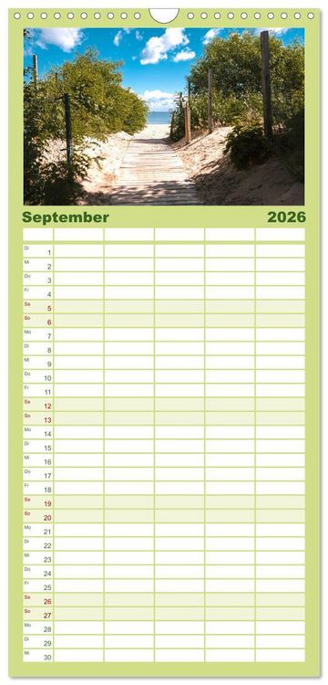 Produktbild: Familienplaner 2026 - Danzig - Die goldene Stadt an der Ostsee. mit 5 Spalten (Wandkalender, 21 x 45 cm) CALVENDO