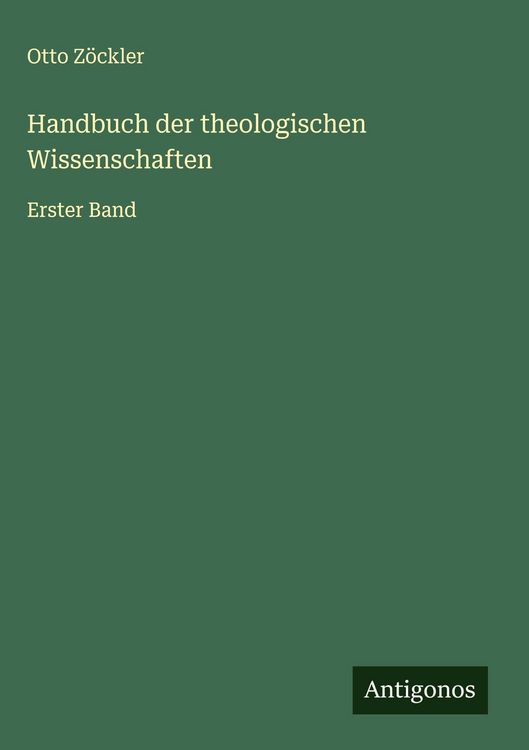 Produktbild: Handbuch der theologischen Wissenschaften