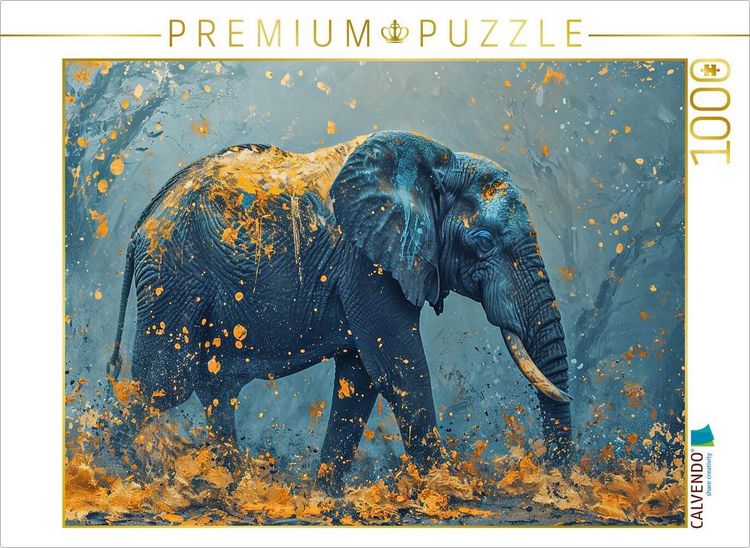 Produktbild: CALVENDO Puzzle Ein Motiv aus dem Kalender Elefantastisch | 1000 Teile Lege-Gr&ouml;&szlig;e 64x48cm Foto-Puzzle f&uuml;r gl&uuml;ckliche Stunden