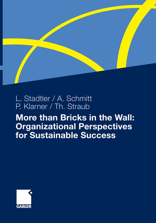Produktbild: More than Bricks in the Wall: Organizational Perspectives for Sustainable Success