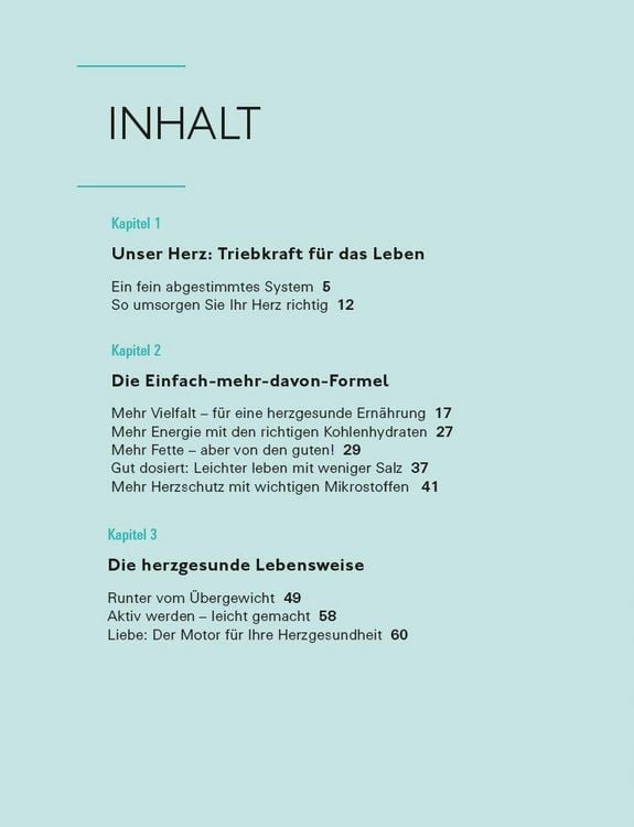 Produktbild: Ern&auml;hrung f&uuml;r das Herz