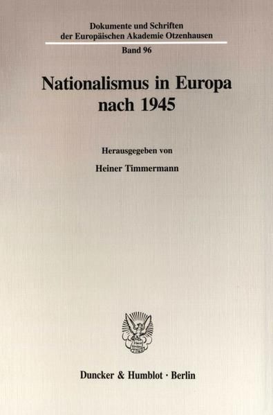 Produktbild: Nationalismus in Europa nach 1945.