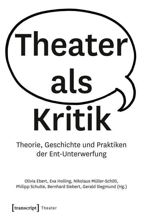 Produktbild: Theater als Kritik