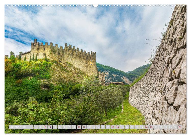 Produktbild: Tenno - Landschaft zwischen Trentino und Gardasee (hochwertiger Premium Wandkalender 2026 DIN A2 quer), Kunstdruck in Hochglanz