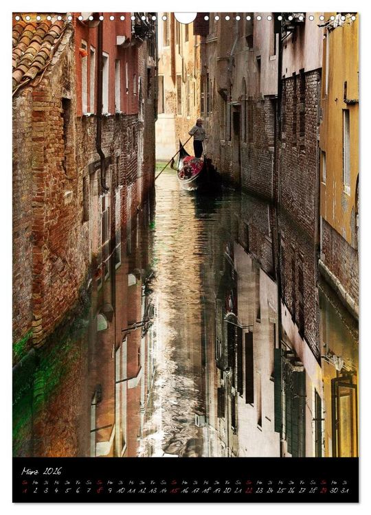 Produktbild: Venezia 2026 Stadt der Tr&auml;ume (Wandkalender 2026 DIN A3 hoch), CALVENDO Monatskalender