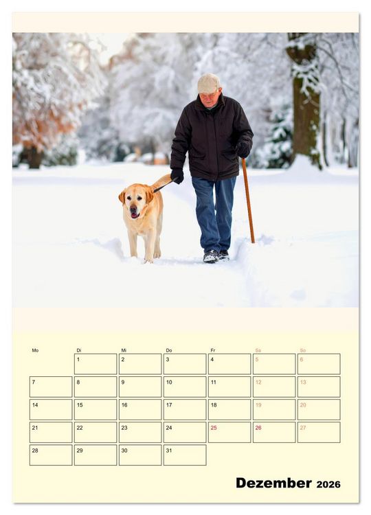 Produktbild: Der Familienkalender - Mit Hund durchs Jahr (Wandkalender 2026 DIN A4 hoch), CALVENDO Monatskalender