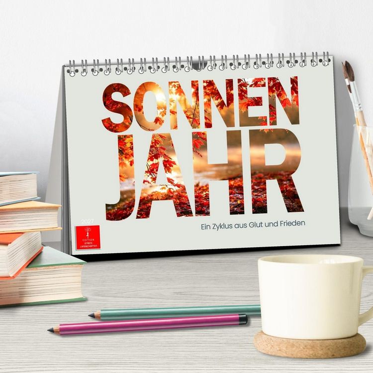 Produktbild: Sonnenjahr (Tischkalender 2027 DIN A5 quer), CALVENDO Monatskalender