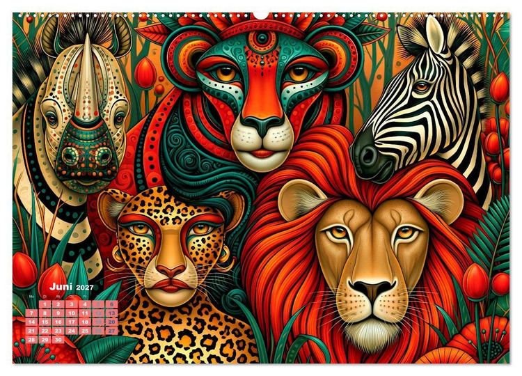 Produktbild: Tierisch extravagant (hochwertiger Premium Wandkalender 2027 DIN A2 quer), Kunstdruck in Hochglanz
