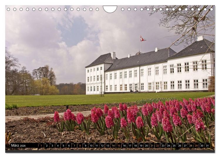 Produktbild: Schl&ouml;sser in D&auml;nemark (Wandkalender 2026 DIN A4 quer), CALVENDO Monatskalender
