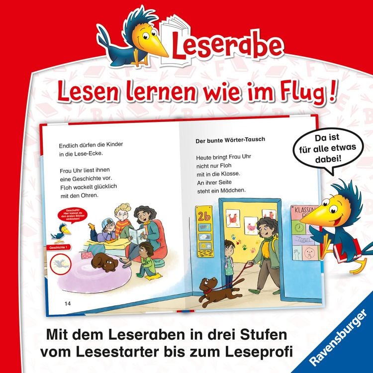 Produktbild: Leserabe 1. Lesestufe - Schulgeschichten mit Hund Floh