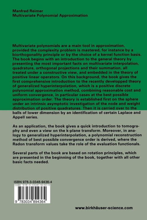 Produktbild: Multivariate Polynomial Approximation