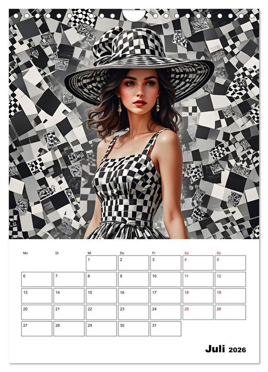 Produktbild: Schachspiel der Mode (Wandkalender 2026 DIN A4 hoch), CALVENDO Monatskalender